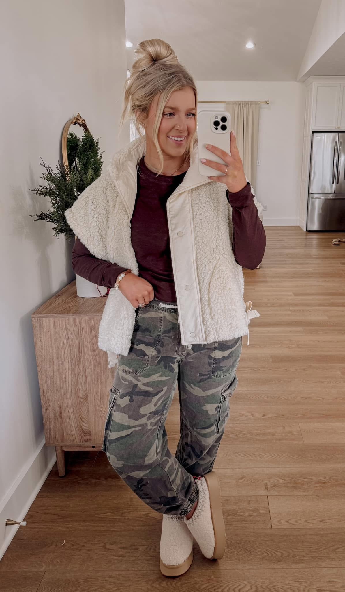 Snow Day Teddy Vest - Ivory