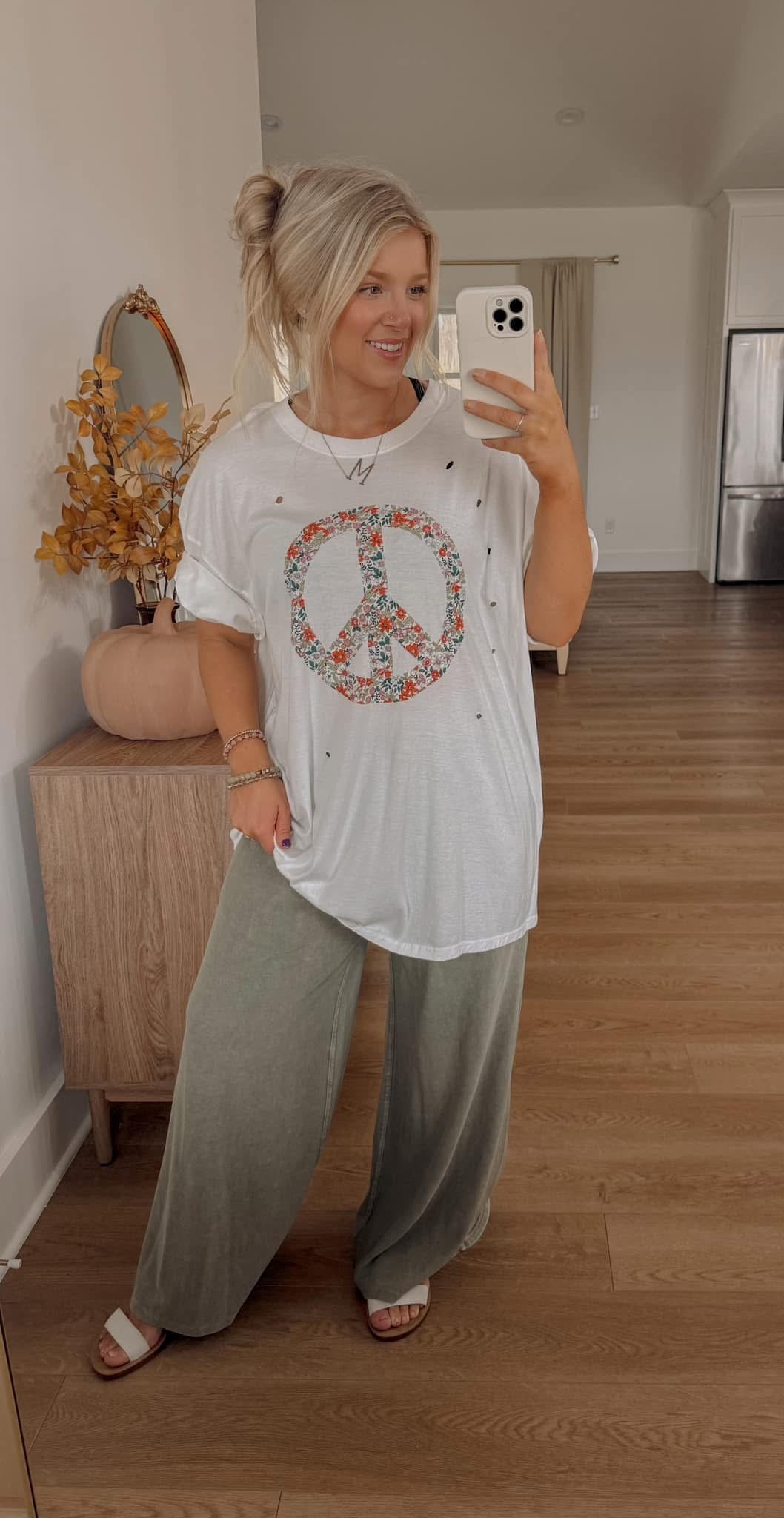 Peace Tee - White