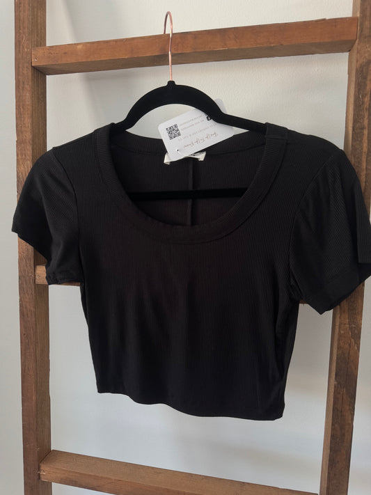 Crop Tee - Black
