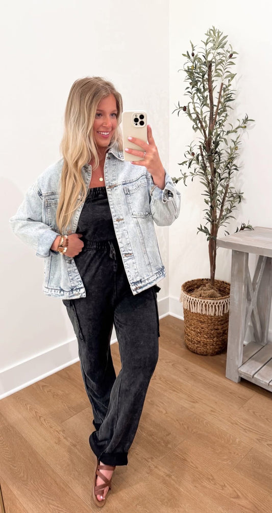 Weekend Stroll Jumpsuit - Black