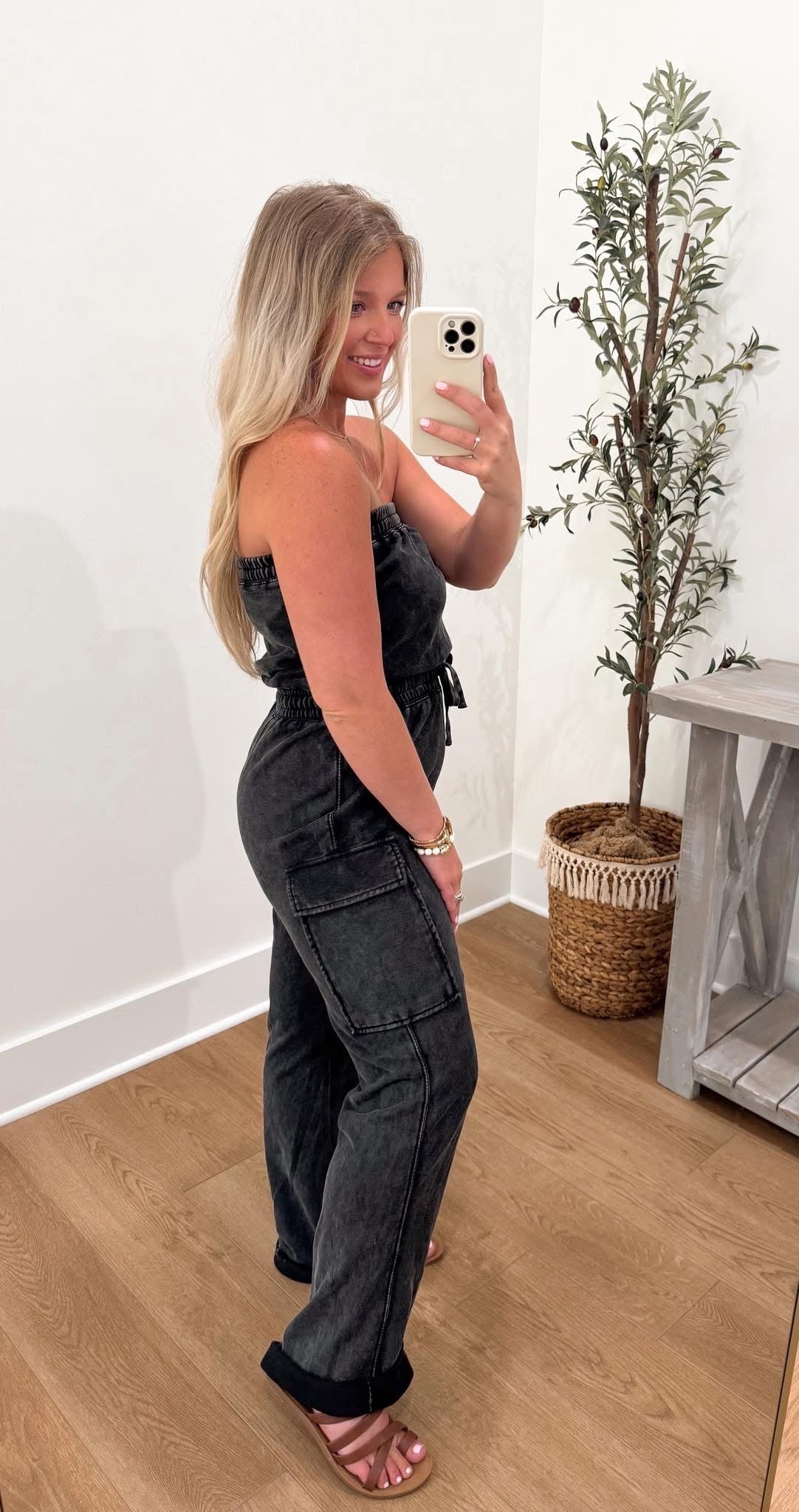 Weekend Stroll Jumpsuit - Black