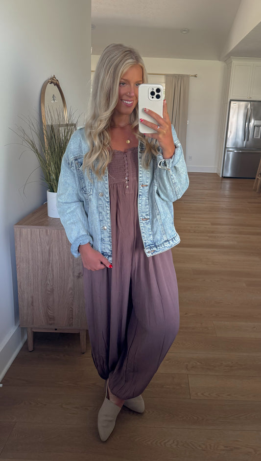 Breezy Jumpsuit - Mocha