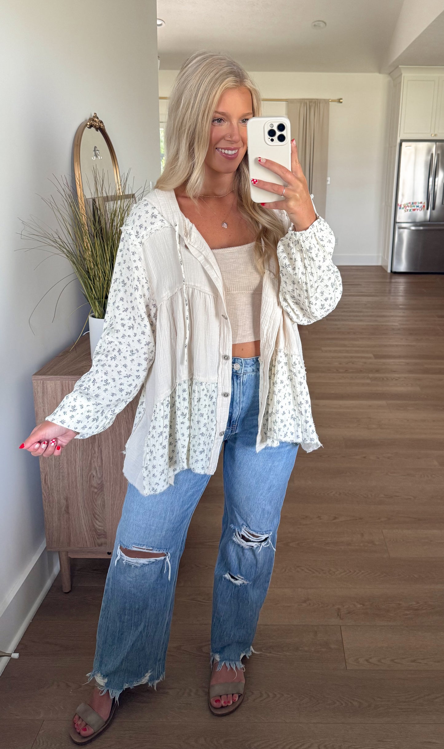 Meadow-light Peplum Jacket