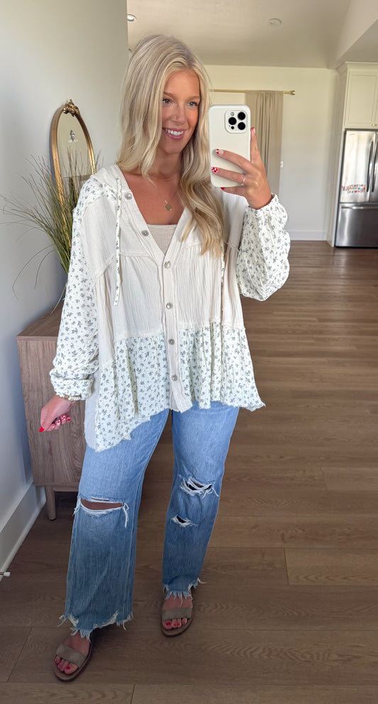 Meadow-light Peplum Jacket