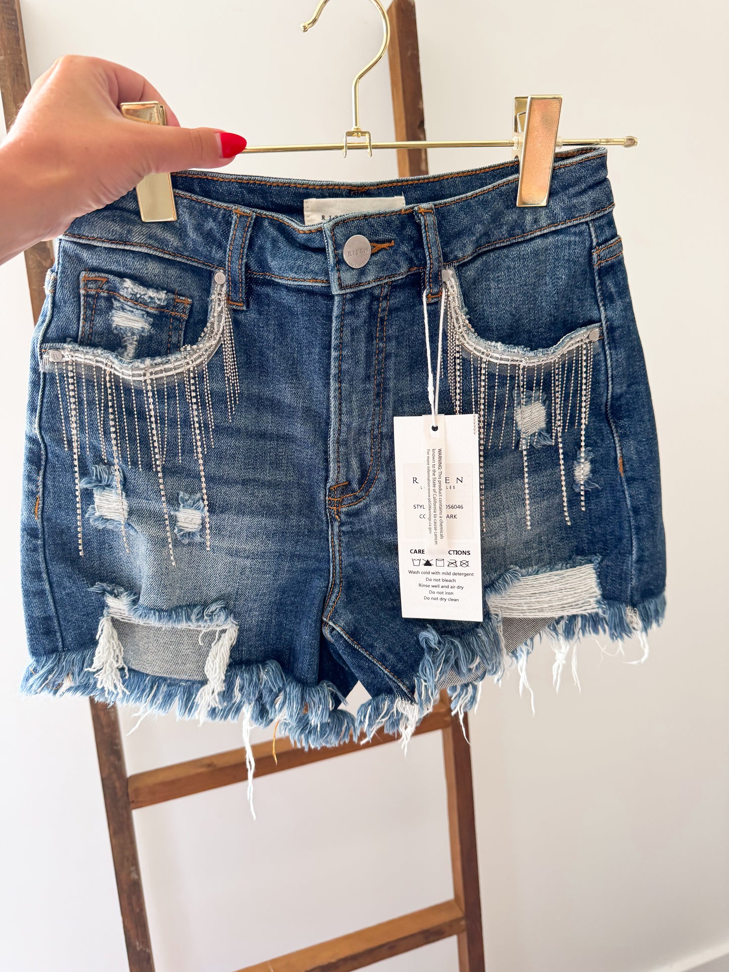 Risen Rhinestone Shorts