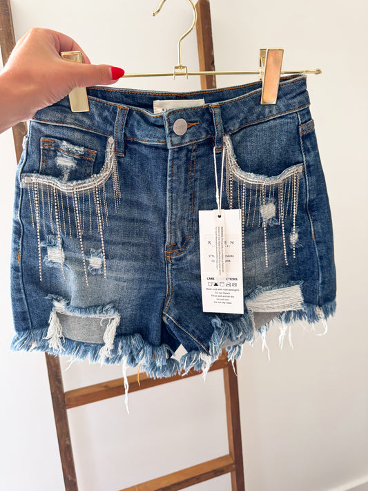 Risen Rhinestone Shorts