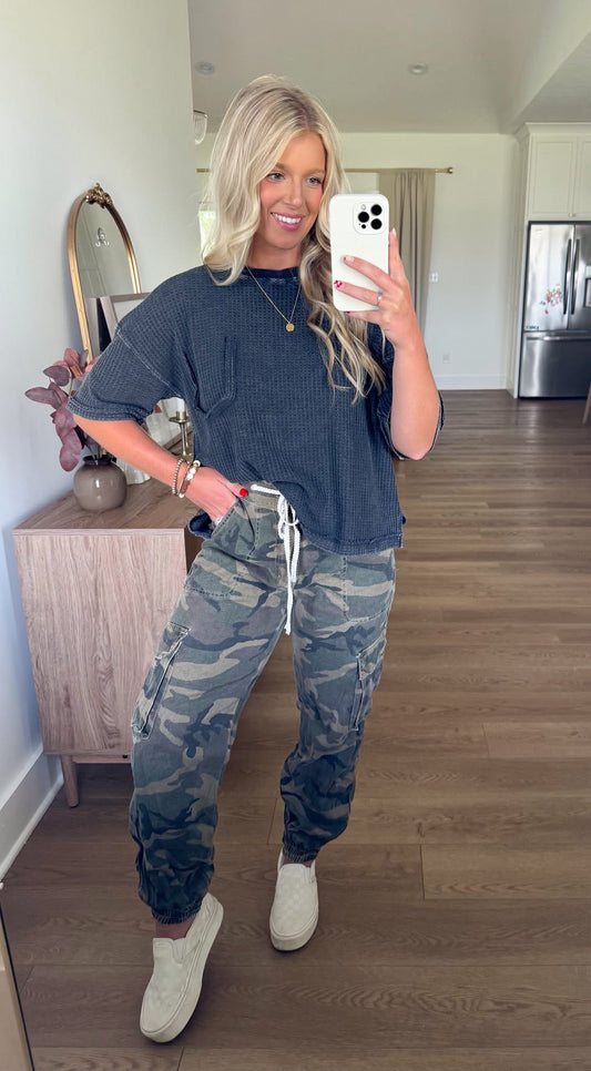 Mineral Washed Tee - Black