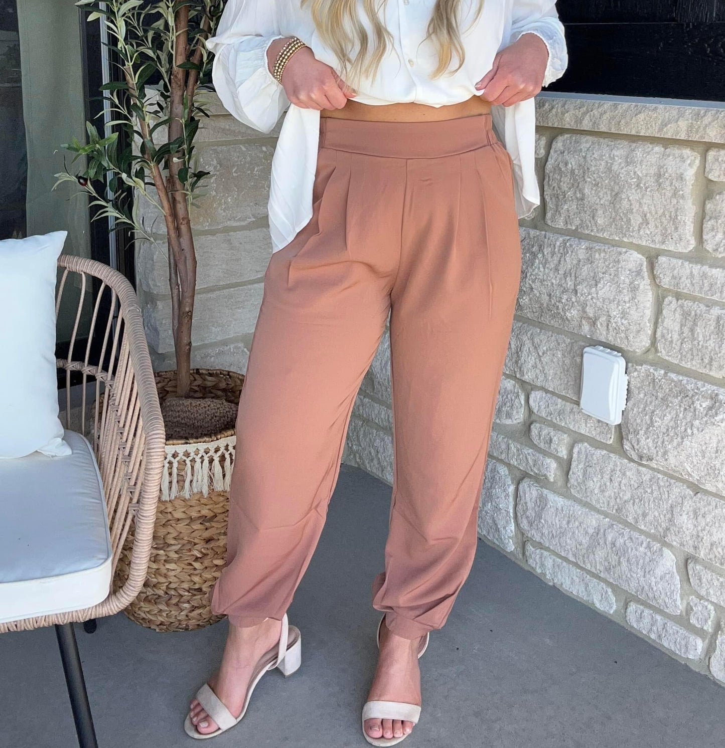 Stay Classy Dress Pant - Antique Rose
