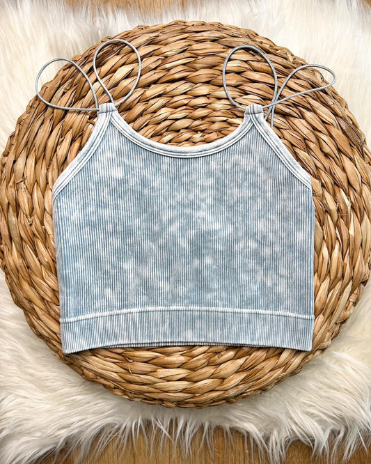 Bralette - Blue/Grey