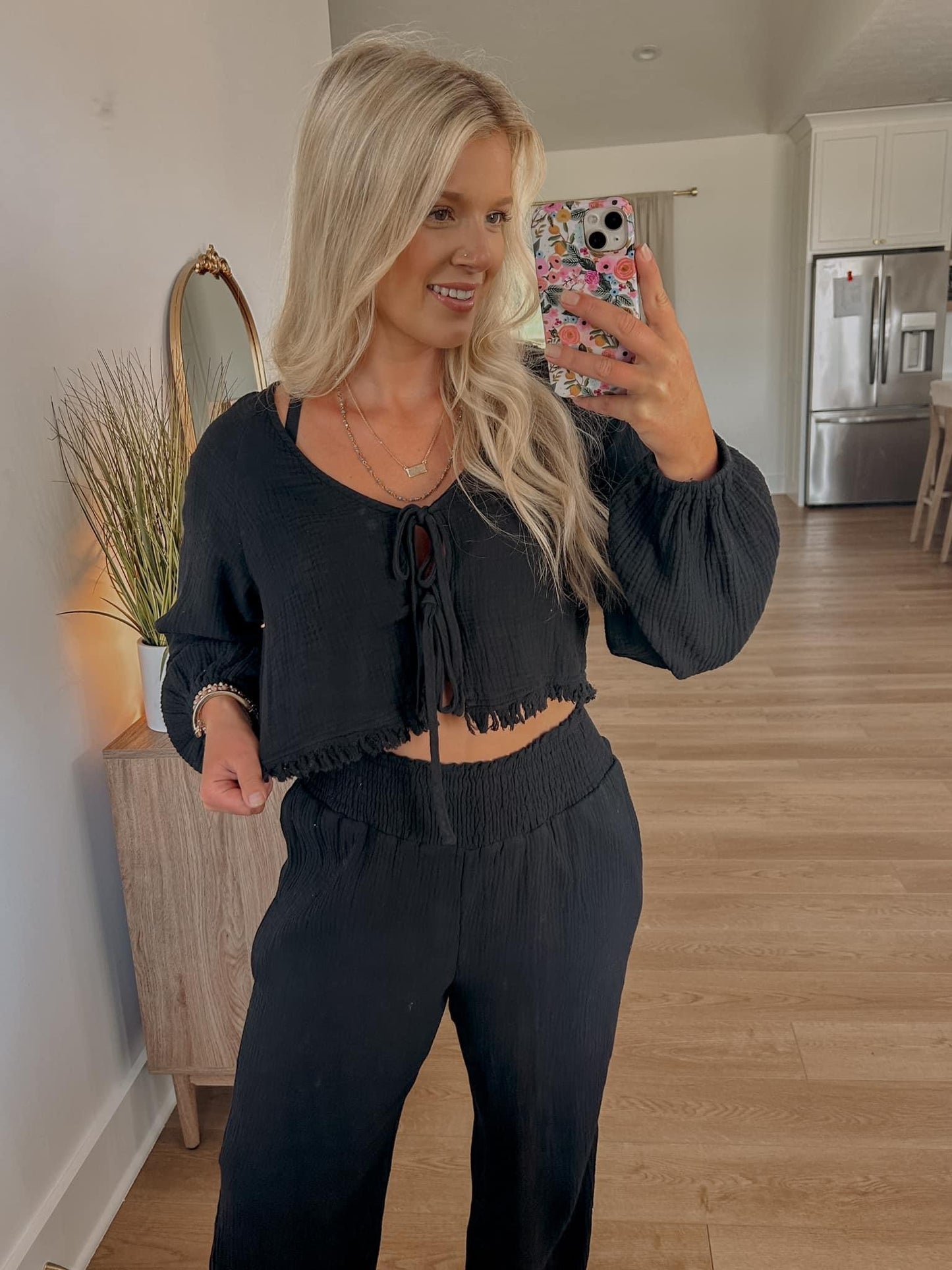 Say It All Guaze Set - Black