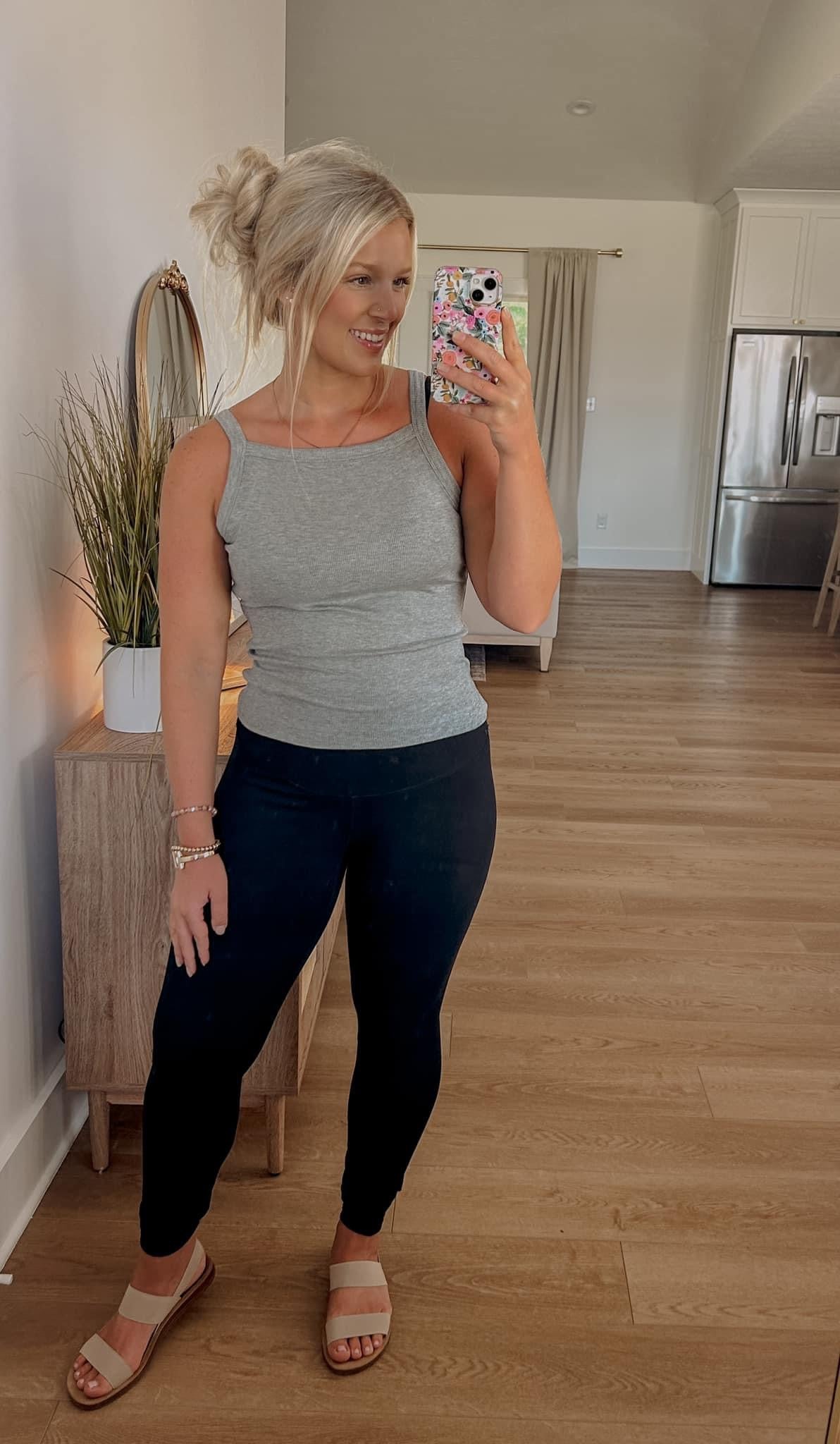 Ribbed Tank - Dark Grey