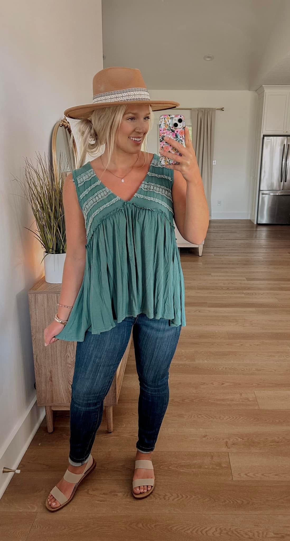 Everly Tank - Evergreen