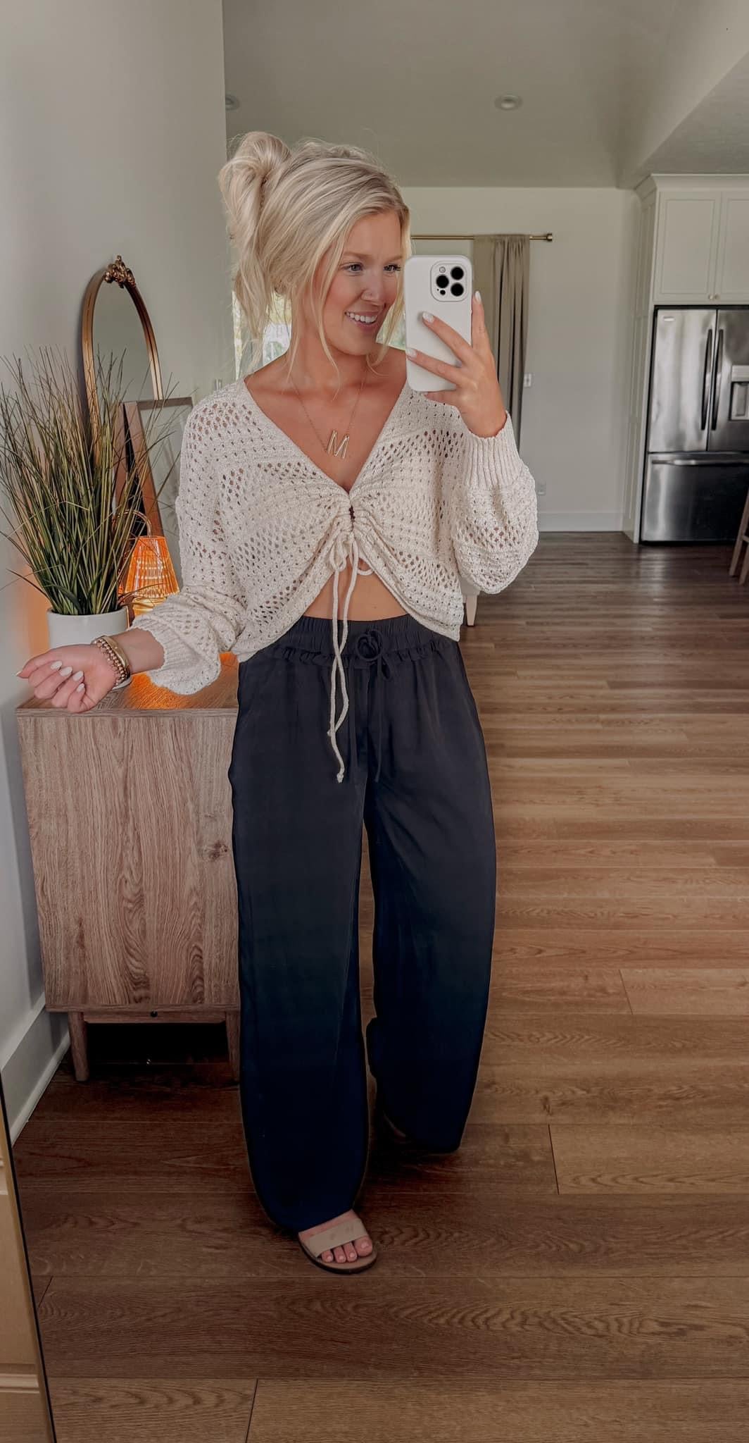 Halsey Crochet Top - Natural