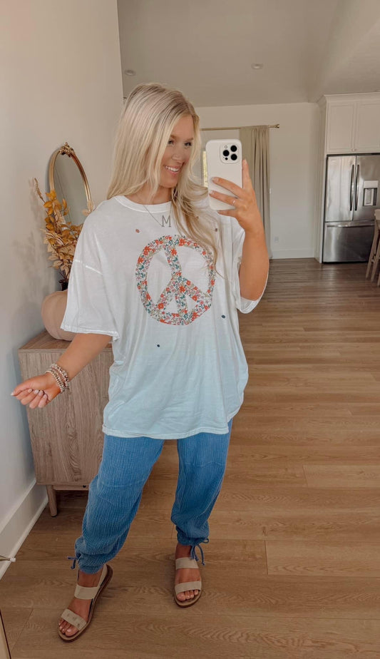Peace Tee - White