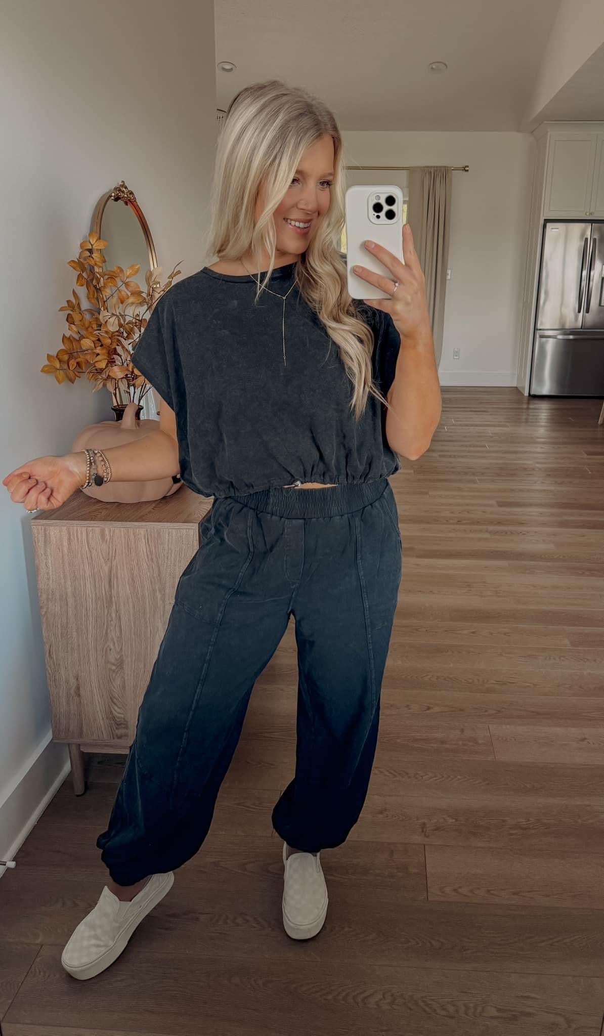 Mineral Washed Airport Set - Black