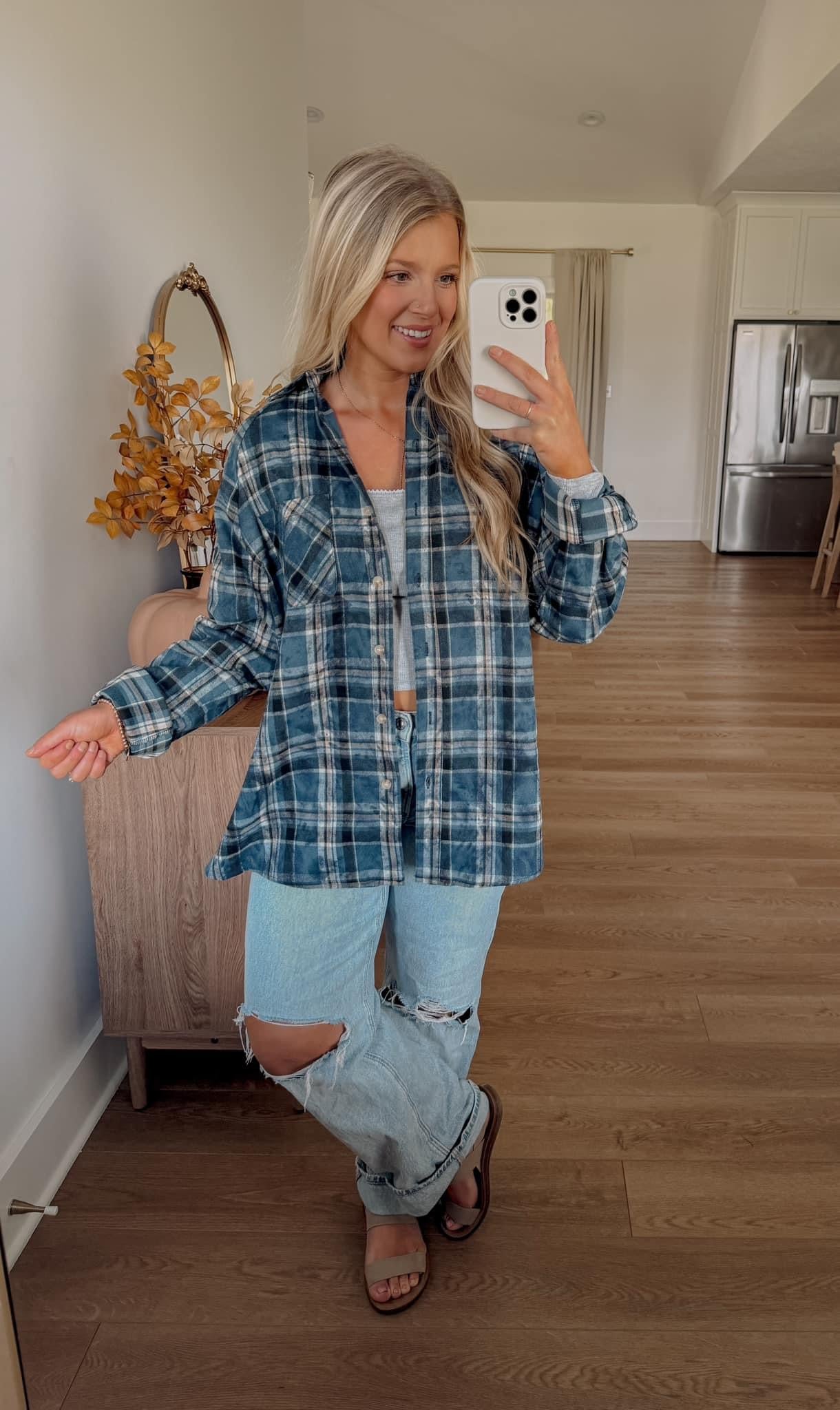 Stone Washed Flannel - Blue