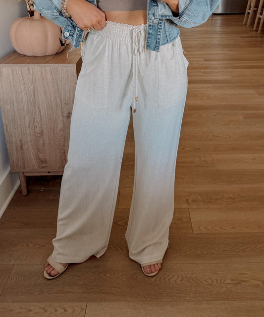 Linen Pants - Natural
