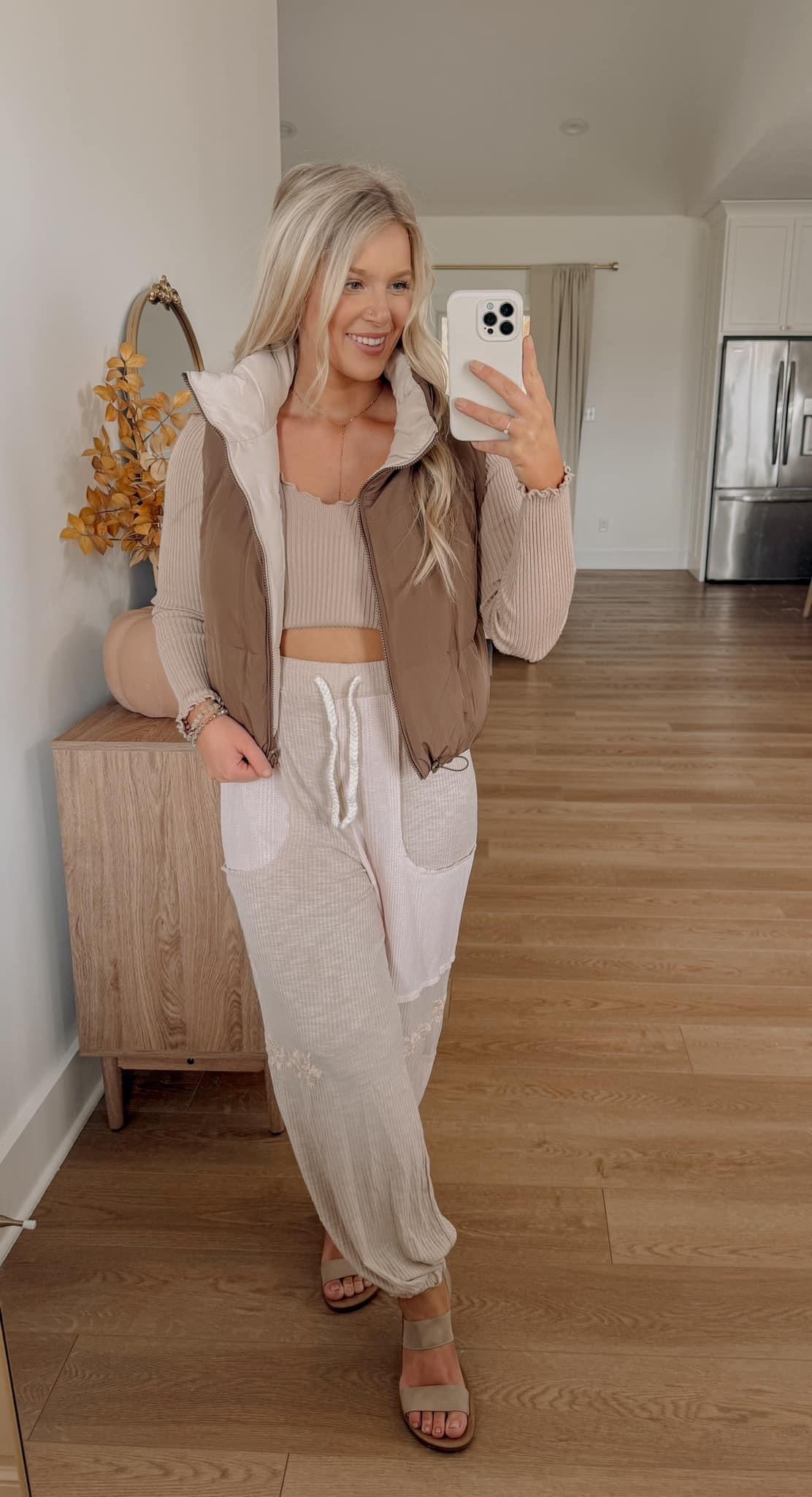 Reversible Vest - Brown