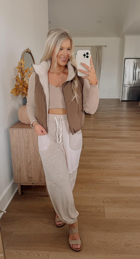 Reversible Vest - Brown