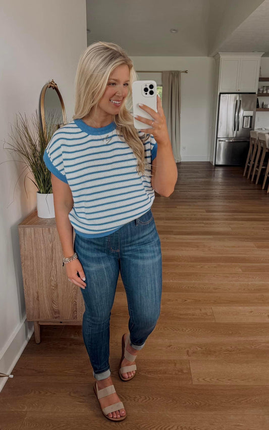 Yours Forever Knit Sweater - Denim