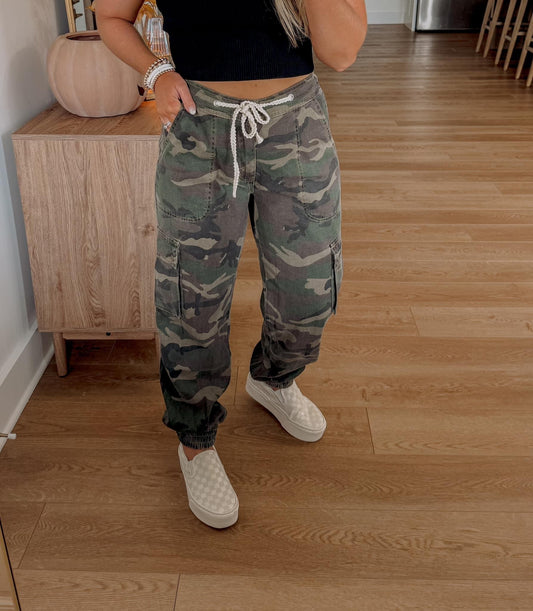 Camo Denim Cargos RESTOCK