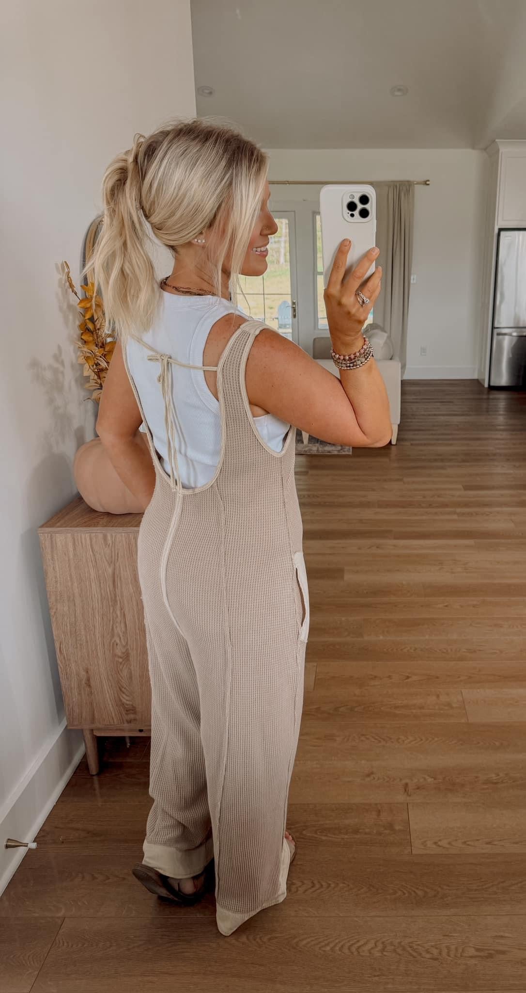 Weekend Away Jumpsuit - Oatmeal