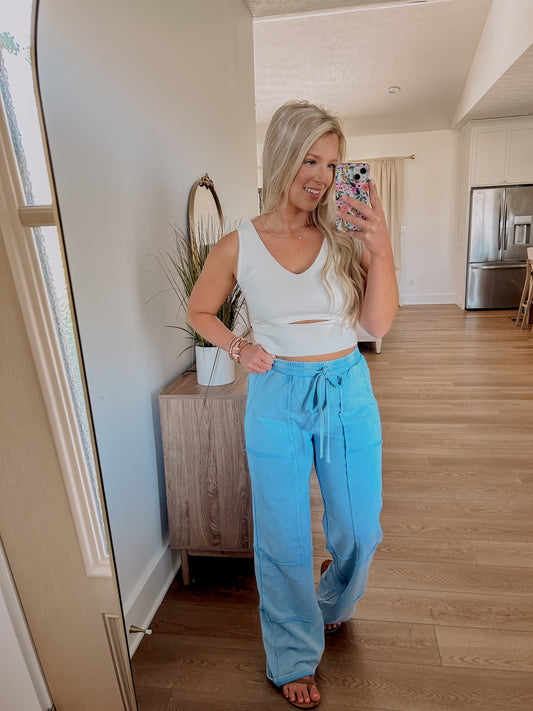 Mineral Washed French Terry Pants