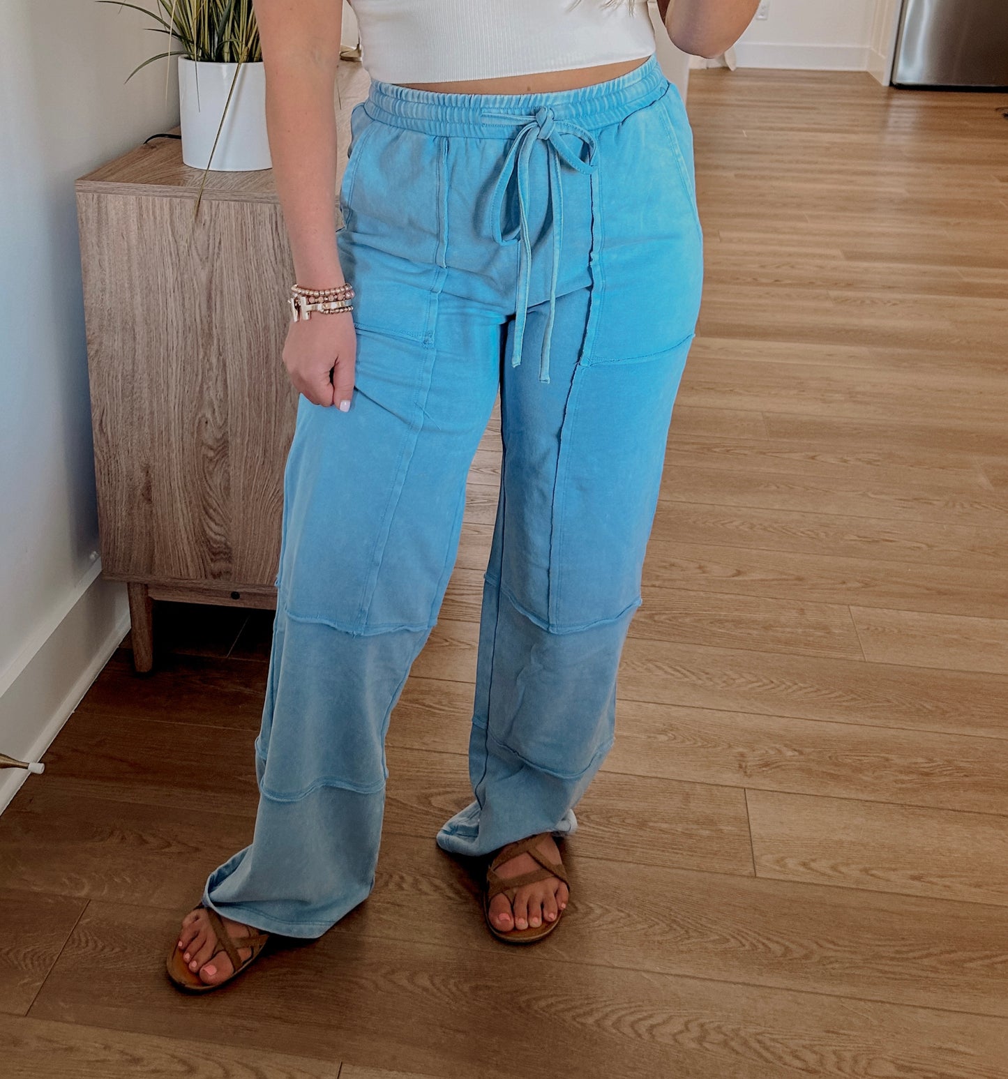 Mineral Washed French Terry Pants